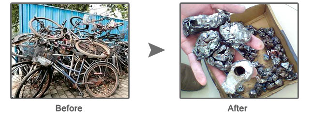 scrap-bicycle-crushing